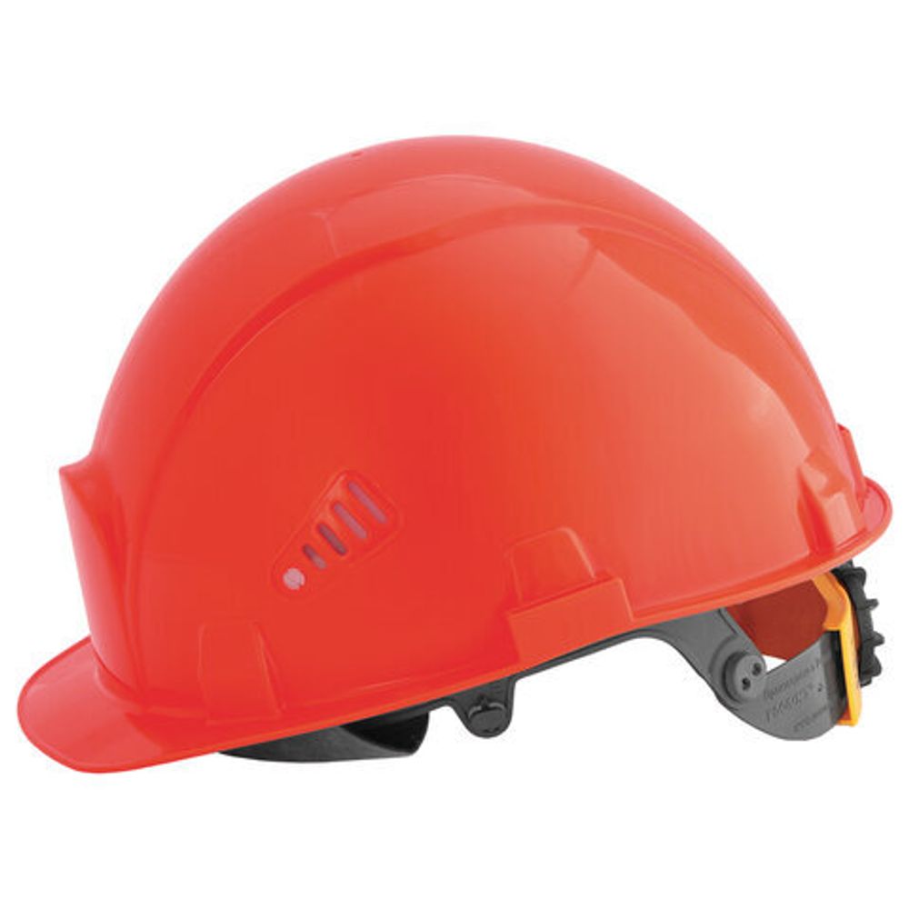 Каска защитная РОСОМЗ СОМЗ-55 Визион Rapid, храповый механизм регулировки, текстильное оголовье, КРАСНАЯ, 78716