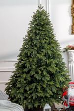 Елка с гирляндой «Богемская» (Литая+пвх) 270 см / 2,7 м