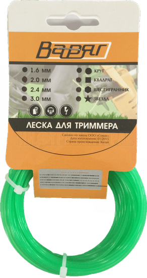 Леска ВАРЯГ 3,0мм 15м