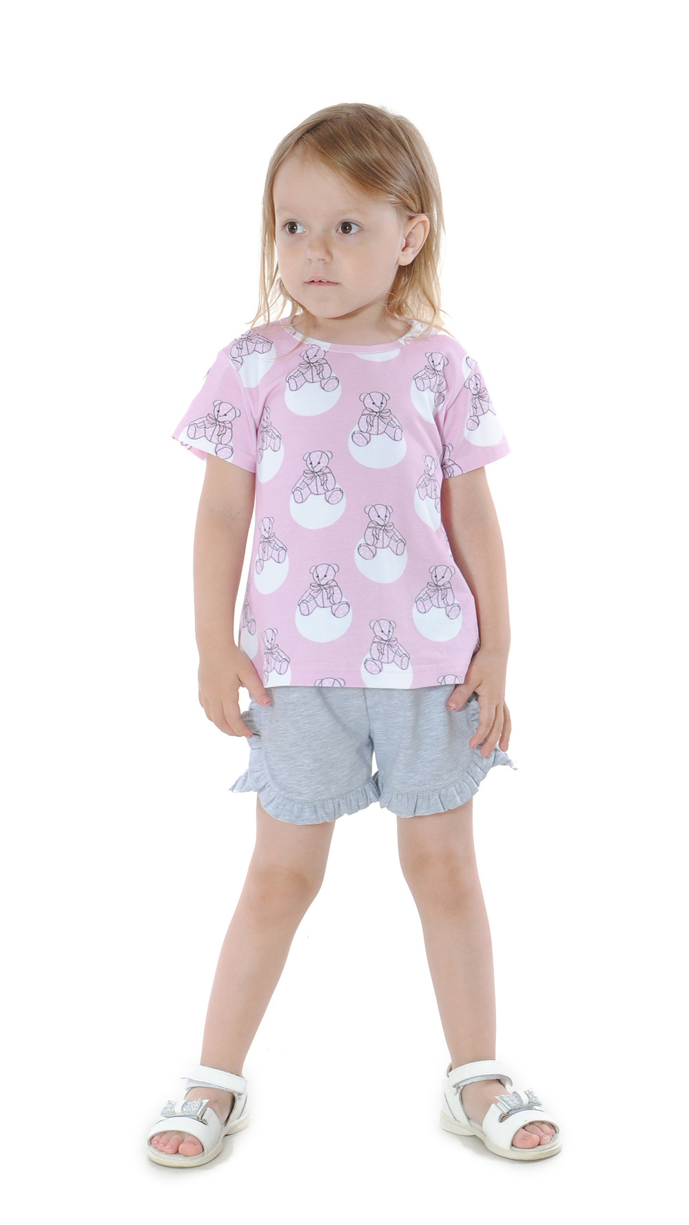 Шорты трикотажные для девочки 2-8 лет Fleur de Vie