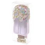 Елочная игрушка «Сладкое мороженое» 2,7*5,5*13 см, Розовый