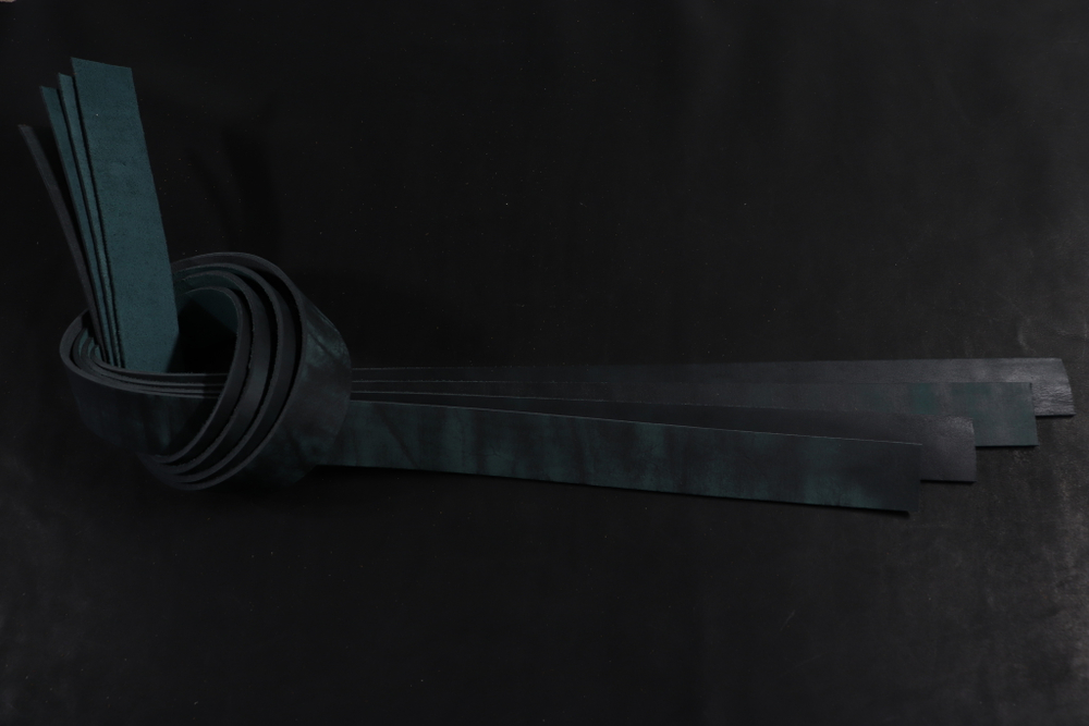 Ременная заготовка хаки лофт гладкая