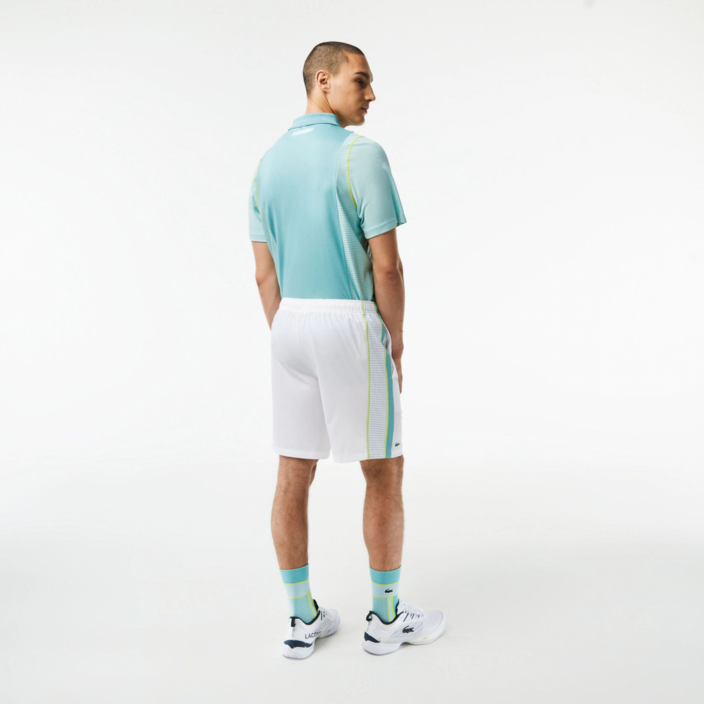 Мужские теннисные шорты Lacoste Shorts Men - White, Turquoise