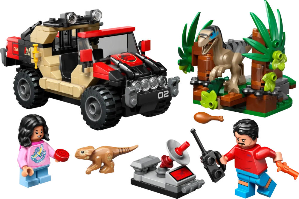 Конструктор LEGO Jurassic World 76972 Побег Раптора по бездорожью