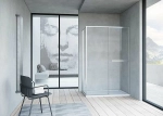 Душевой уголок Vincea Slim Soft VSR-1SS8010CL 100x80 стекло прозрачное/профиль хром
