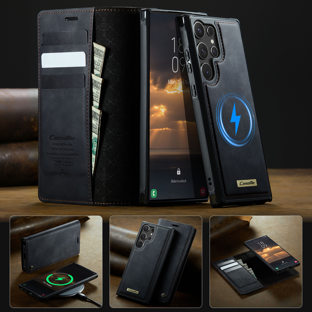 Чехол-кошелек CaseMe 2 in 1 MagSafe Samsung Galaxy S24 Ultra