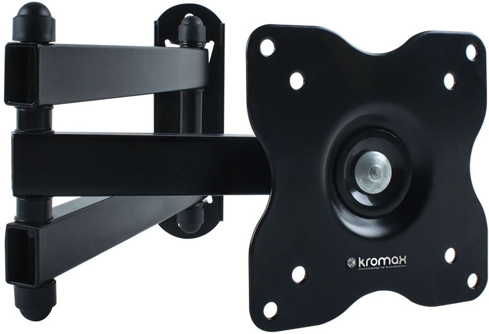 Кронштейн для телевизора Kromax DIX-15 черный 15;-28; макс.30кг настенный поворот и наклон