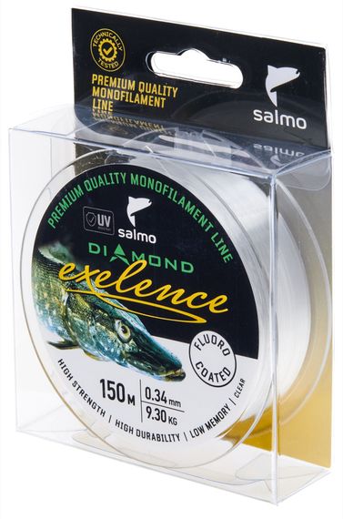 Леска монофильная Salmo Diamond EXELENCE FLUORO COATED Clear 150/034