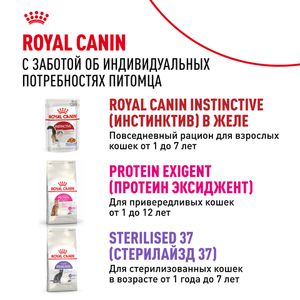 Пауч Royal Canin Instinctive для взрослых кошек, мелкие кусочки в соусе