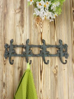 Iron Garden Вешалка настенная Ящерки, 4 крючка