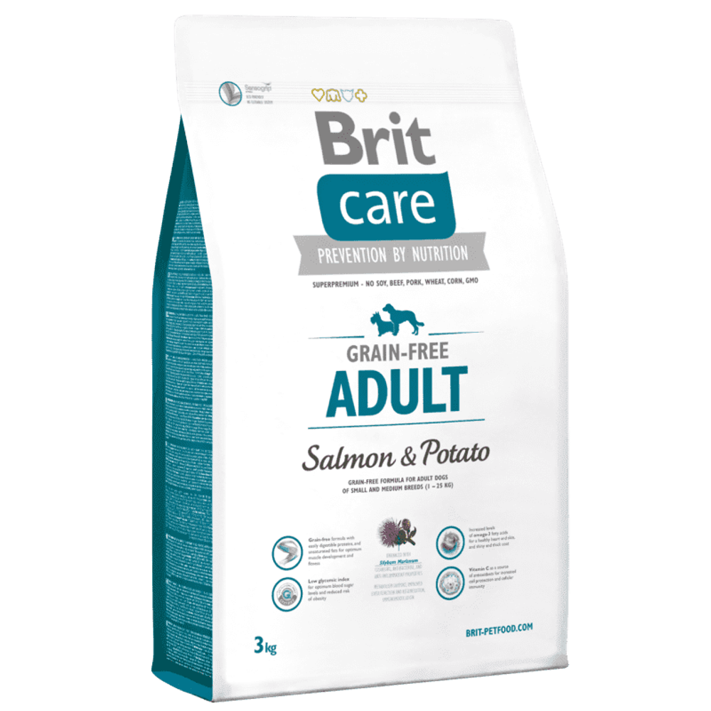 Brit Care Salmon All Breed д/собак Всех пород Лосось 3кг