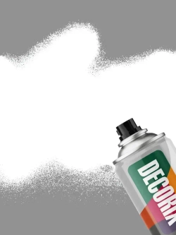 Аэрозольная грунт-эмаль по ржавчине 3 в 1 краска для металла DECORIX 520 мл глянцевая в баллончике белая