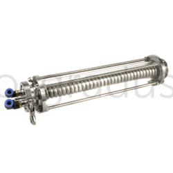 Холодильник Димрота на заглушке кламп 2 дюйма