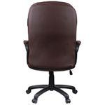 Кресло руководителя Helmi HL-E68 "Reputation", экокожа коричневая, мягкий подлокотник