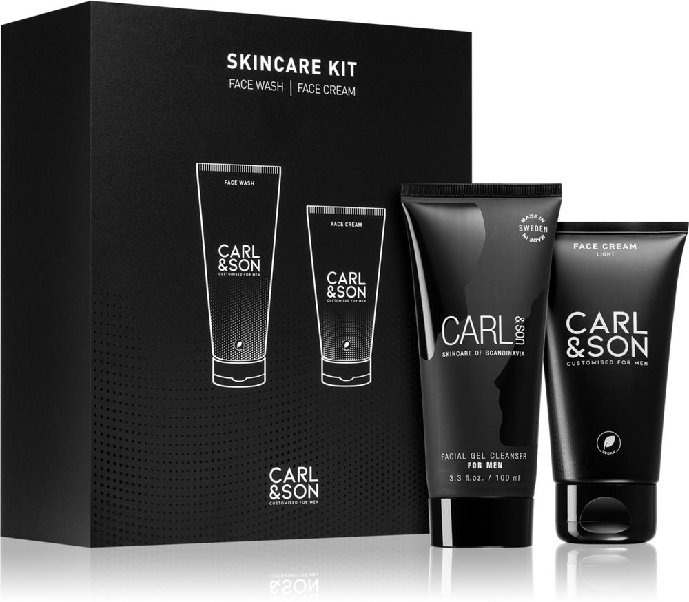 Carl &amp; Son cleansing gel for the face 100 мл + day cream for The face 75 мл Skincare Kit Giftbox
