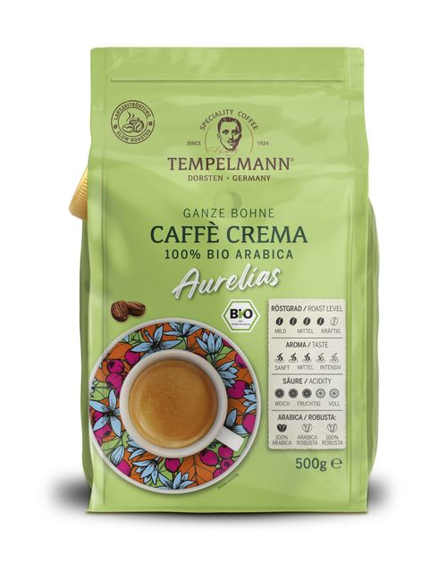 Кофе в зернах Tеmpelmann Caffe Crema Aurelias 500 г