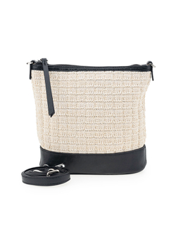 25086/10 Сумка жен., иск.кожа + текстиль