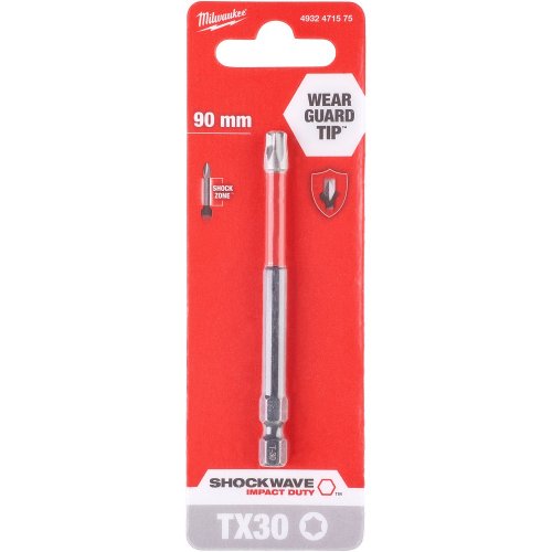 Бита Milwaukee SHOCKWAVE TX30 90мм