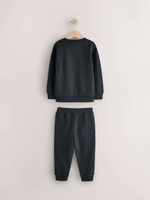 Толстовка и джоггеры в комплекте для мальчика Next E43-664, Черный