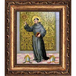 Святой Бернардин Сиенский. Икона на холсте.