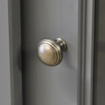 Шкаф-витрина деревянная Лэйквью 103х41х139 см с подсветкой, сервант с 2 раздвижными дверями из массива сосны