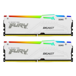 Оперативная память Kingston 32GB 5600MT / s DDR5 CL40 DIMM (Kit of 2) FURY Beast White RGB XMP KF556C40BWAK2-32