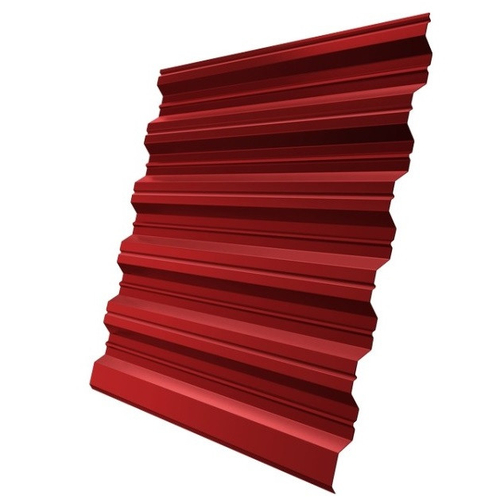 Профнастил НС35 Железный Форт Pe 0,7 мм RAL 3003 рубиново-красный