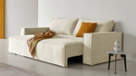 Диван Софт 3 Cilium Bone 240*94*80 см, Белый Вельвет Еврокнижка Фиеста