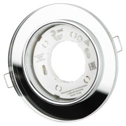 Светильник встраиваемый cо светодиодной подсветкой ЭРА DK LD51 MR под лампу GX53 зеркальный | Встраиваемые LED светильники