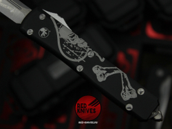 Ножи Microtech Ultratech Death Card Standard S/E (Левый) + S/E (Правый) "Memento Mori" А+++ - комплект 2 ножа