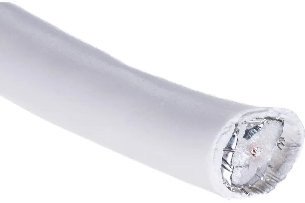 Коаксиальный кабель PROCONNECT LIGHT RG-6U, 75 Ом, CCS/Al/Al, 32%, бухта 100 м, белый 01-2251