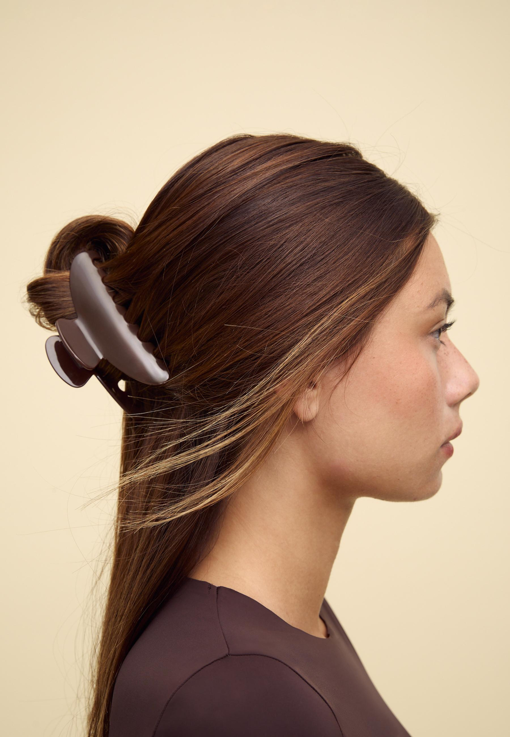 STRADIVARIUS Заколка для волос, коричневый