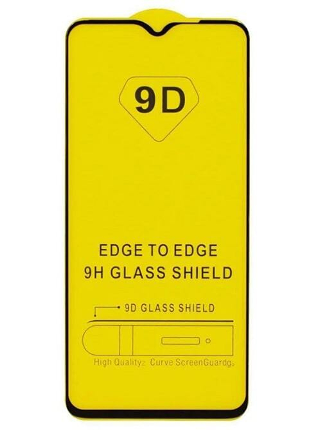 Защитное стекло Samsung A03 Core (черный) 9D тех.упаковка