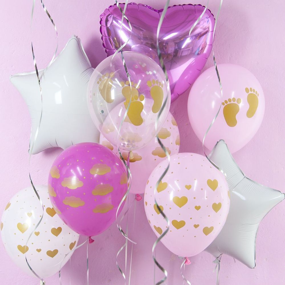 Шар (18"/46 см) Сердце, Светло-розовый 1 шт.