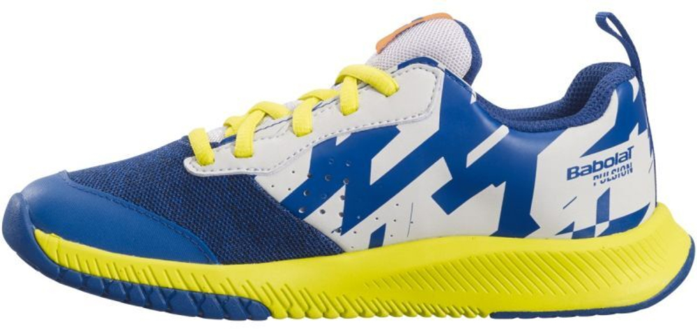 детские Кроссовки теннисные Babolat Pulsion All Court Junior - dark blue/sulphur spring
