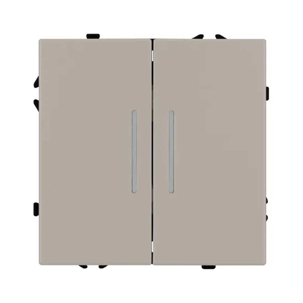 Механизм выключателя двухклавишный непроходной LED SWT-NOBE-MK02-SFPL-L-CA (230V, 10A) (Arlight, -) 059417