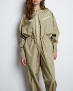 Комбинезон из шелка хаки