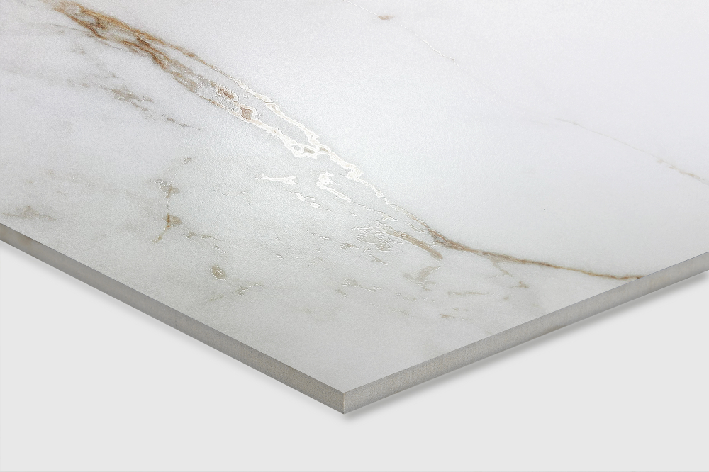 Керамогранит, Creanza, ENFOLD STATUARIO, 1600x800 мм, матовая с глянцевым эффектом