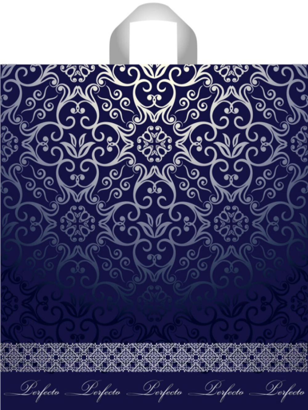 Пакет 40*37см (95мк) с петлевой ручкой "Перфекто Валансьен" ПВД