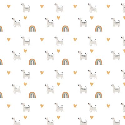 бохо радуги с сердечками и зебрами