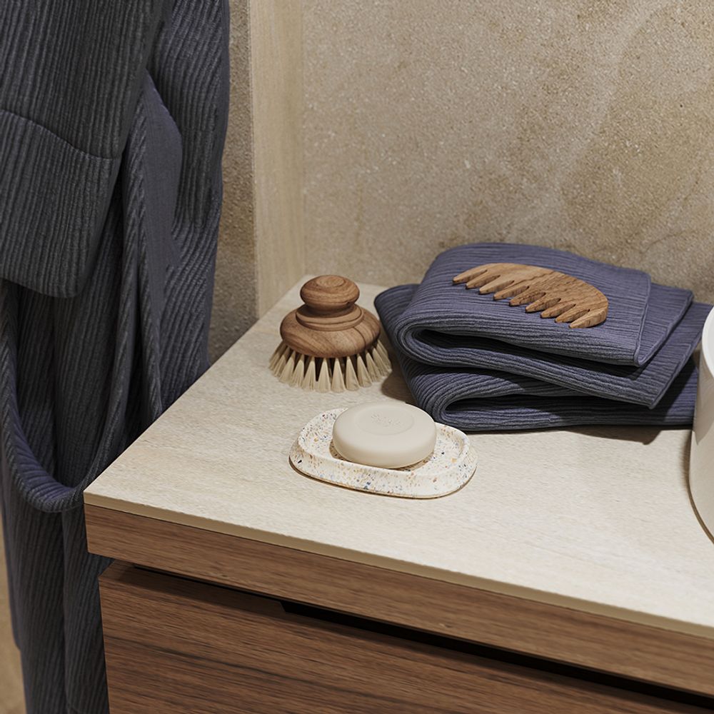 Мыльница Mosaic, светло-бежевая