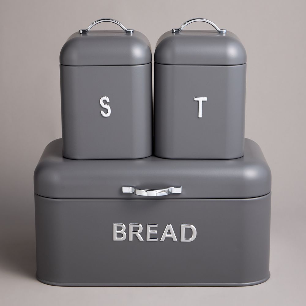 ХЛЕБНИЦА AGNESS 30Х19,5Х15,5СМ С 2-МЯ БАНКАМИ Д/СЫП. ПРОД. D11,5СМ, H16,5СМ