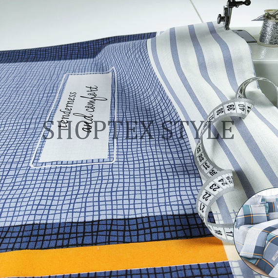 Бязь Премиум &quot;Клетка комфорт&quot; | ш.220 см | 142 г/м² | хлопок-100%