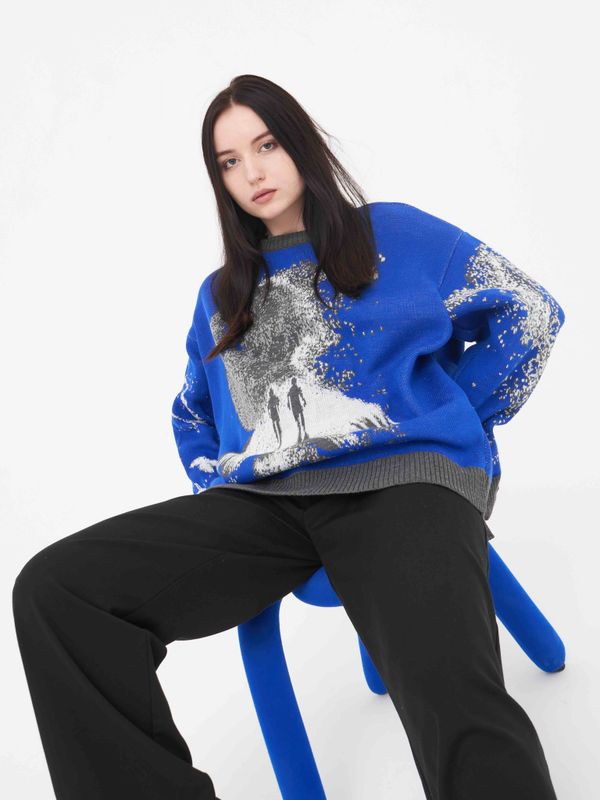 Свитер Eclipse синий - фото 14