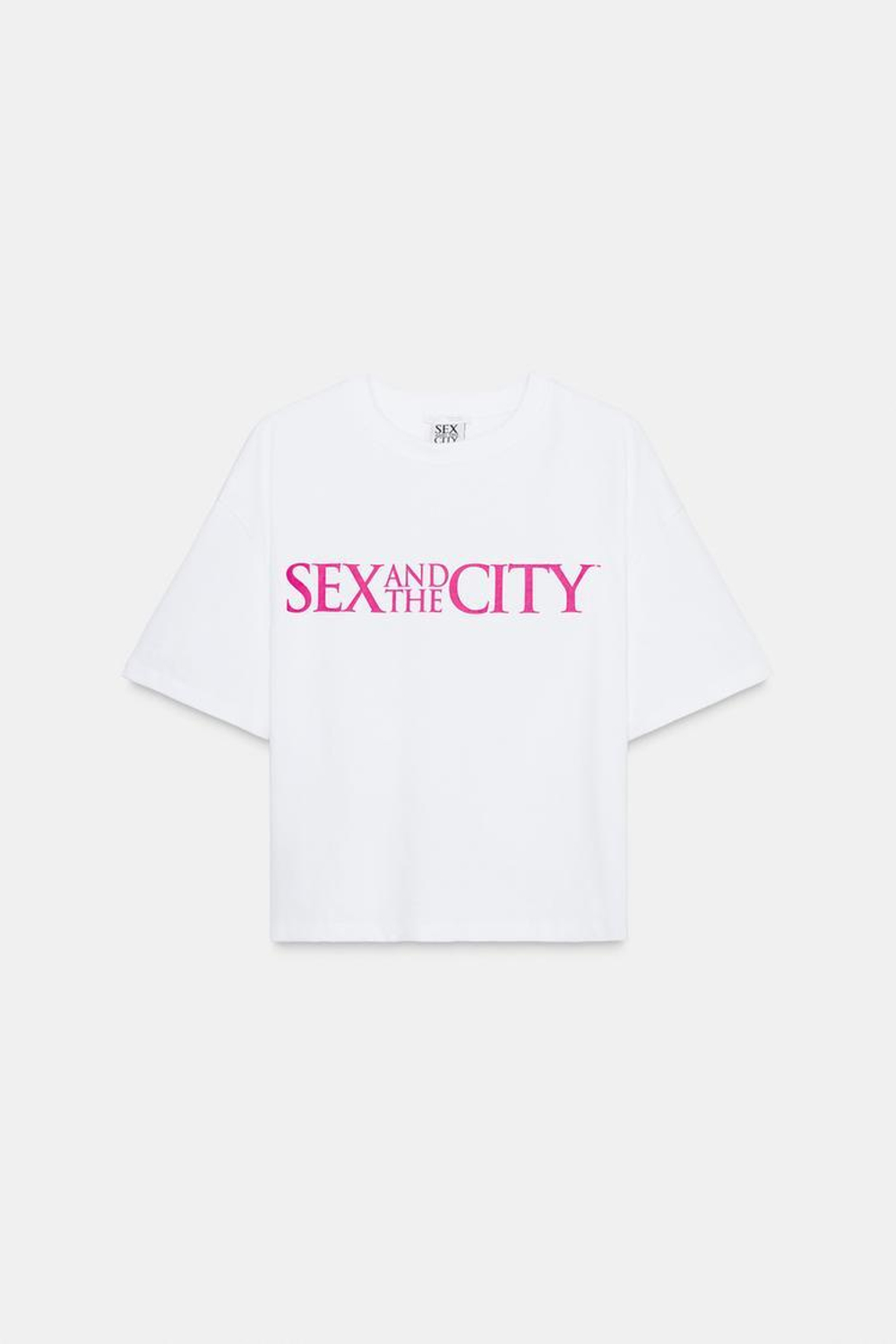 ZARA ФУТБОЛКА SEX & THE CITY™. БЕЛЫЙ