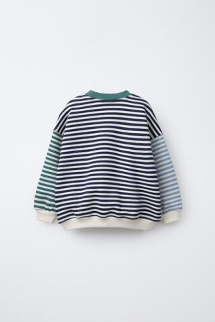 ZARA ТОЛСТОВКА В РАЗНОЦВЕТНУЮ ПОЛОСКУ, РАЗНОЦВЕТНЫЙ