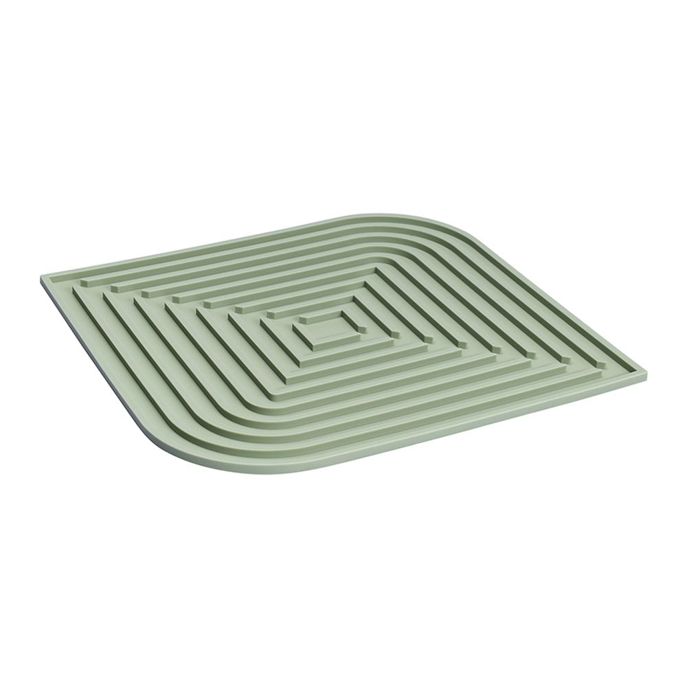 Коврик для сушки посуды Dry Flex, 34,5х31,5 см, шалфей