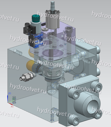 Блок предохранения прессующей траверсы