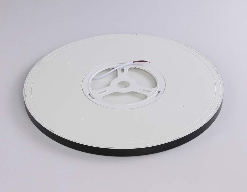 Светильник светодиодный ультратонкий FZ1961 BK черный IP54 40W 5000K D470*15 (Без ПДУ)