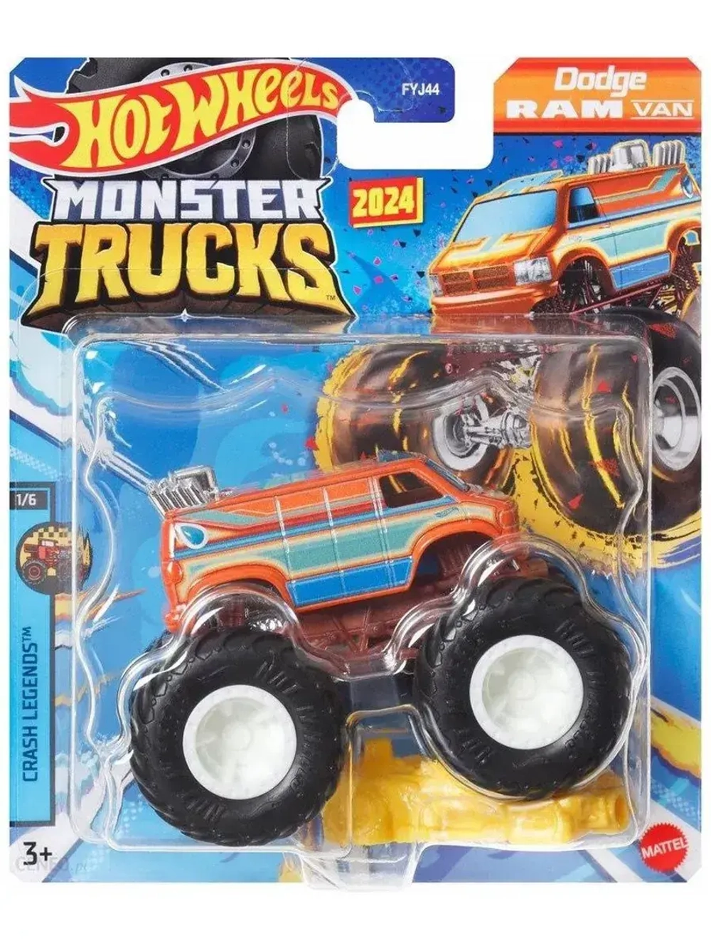 Машинка Monster Trucks Хот Вилс FYJ44 HTM24